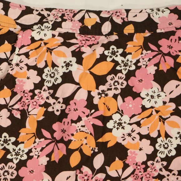 SONOMA Misses Multicolor Floral Skort Skirt Short Sz 8 US - Picture 4 of 10